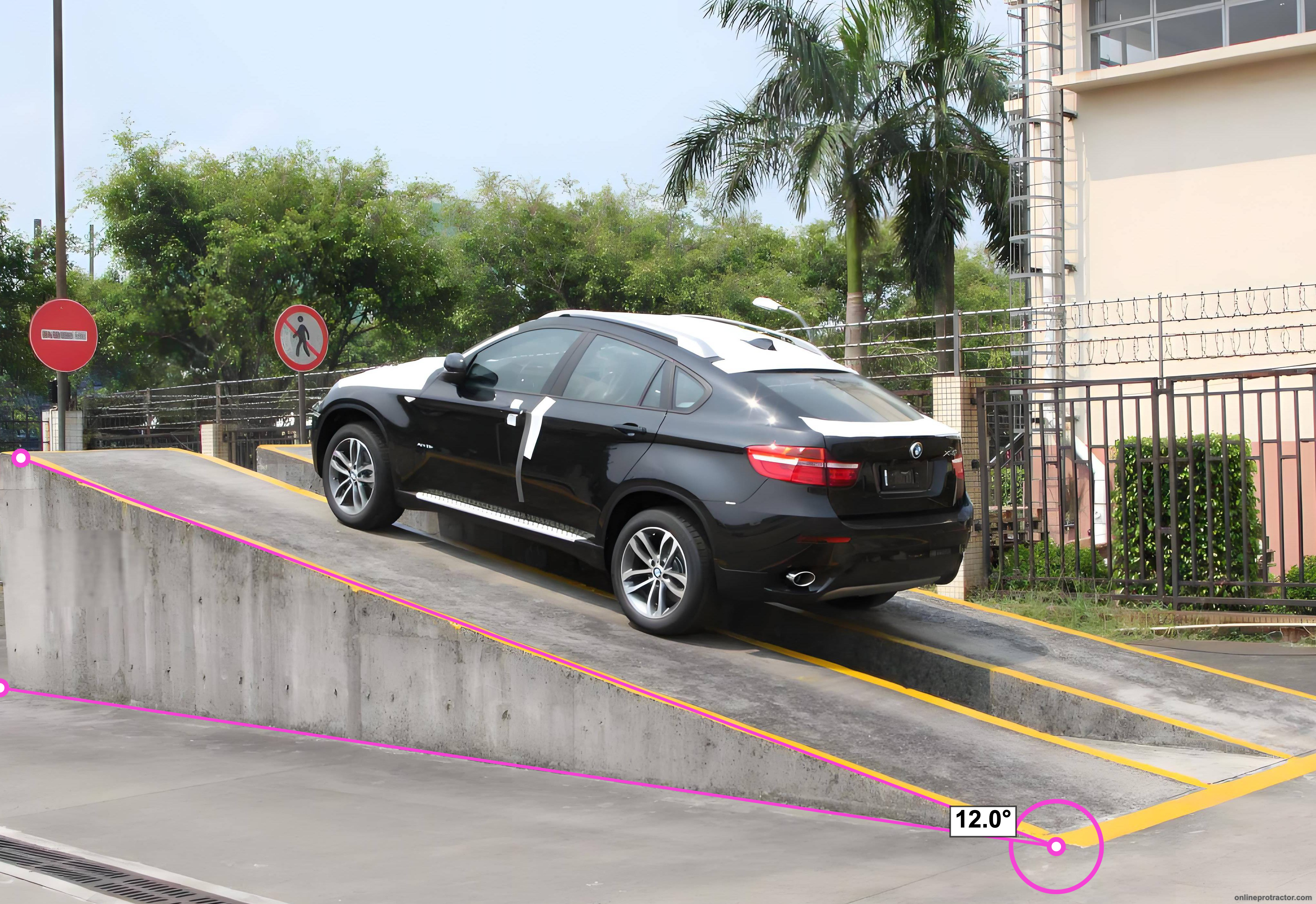 Parking & Slope Analysis Online Protractor